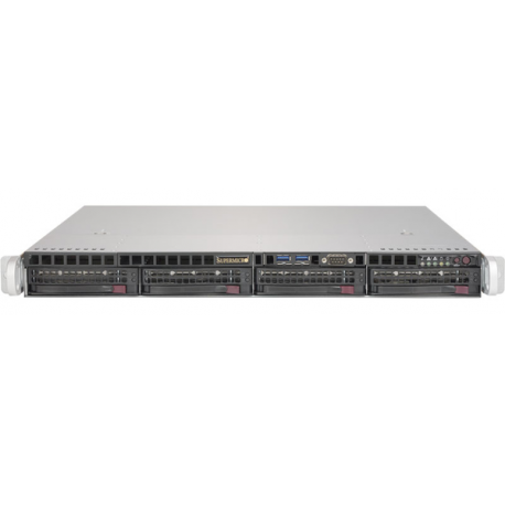 1U BARE 1XEON E3V6 C236 4X3.5H (LGA 1151, 4x 288-pin DDR4 DIMM, Intel C236, 4x SATA3, 3x RJ-45, 2x USB 3.0, 2x USB 2.0, VGA, 2x 