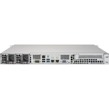 1U BARE 1XEON E3V6 C236 4X3.5H (LGA 1151, 4x 288-pin DDR4 DIMM, Intel C236, 4x SATA3, 3x RJ-45, 2x USB 3.0, 2x USB 2.0, VGA, 2x 