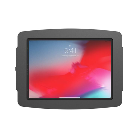 Compulocks Space iPad 10.2-inch Wall Mount Security Display Enclosure - Enclosure - for tablet - lockable - high-grade aluminium - black - screen size: 10.2" - mounting interface: 100 x 100 mm - wall-mountable - for Apple 10.2-inch iPad (7th generation, 8th generation) - 0
