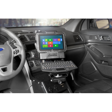 Gamber-Johnson TabCruzer Powered Cradle with power supply input - Tablet charging cradle - for Zebra ET50 (10.1 in), ET55 (10.1 in) - 2