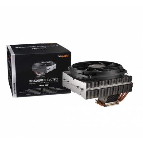 be quiet! SHADOW ROCK TF2 - Processor cooler - (for: LGA775, LGA1156, AM2+, LGA1366, LGA1155, AM3+, FM1, LGA1150, FM2+, LGA1151, LGA2011-3 (Square ILM), AM4) - aluminium - 135 mm - 5