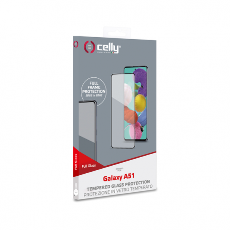 CELLY FULL GLASS GALAXY A51 BLACK