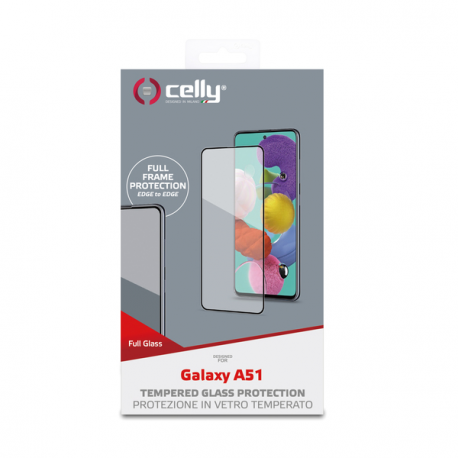 CELLY FULL GLASS GALAXY A51 BLACK