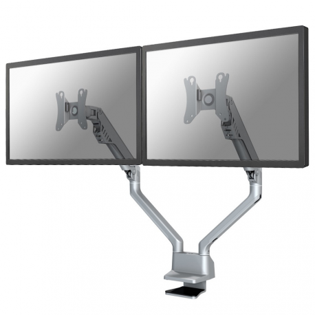 Neomounts by Newstar FPMA-D750D - Mounting kit - for 2 LCD displays (full-motion) - silver - screen size: 10"-32" - clamp mountable, grommet, desk-mountable - 1