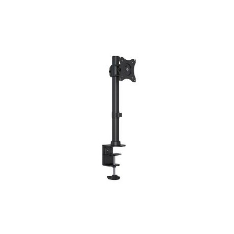 Multibrackets M Deskmount Basic Single - Mounting kit (desk mount) - for LCD display - steel, high-grade aluminium - black - screen size: 15"-27" - clamp mountable - 22