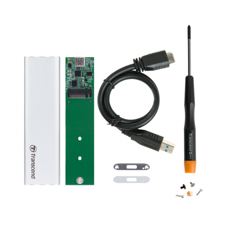 Transcend M.2 2280/2260 TO USB3.1 (120.16 x 33.6 x 7.5 mm, 41g, SATA III 6Gb/s, USB 3.1 Gen 1, DC 5V)