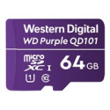 WD Purple SC QD101 WDD064G1P0C - Flash memory card - 64 GB - UHS-I U1 / Class10 - microSDXC UHS-I - purple
