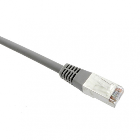 Black Box GigaBase - Patch cable - RJ-45 (M) to RJ-45 (M) - 5 m - foiled unshielded twisted pair (F/UTP) - CAT 5e - halogen-free, molded, stranded - grey - 0