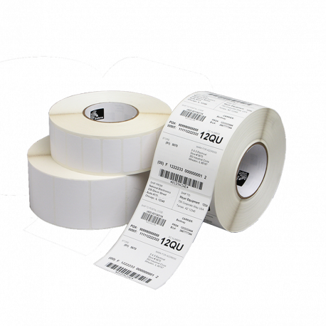 Zebra Z-Ultimate 3000T - Polyester - glossy - permanent acrylic adhesive - coated - white - 51 x 102 mm 16440 label(s) (12 roll(s) x 1370) paper - for Zebra GX420; GK Series GK420; G-Series GC420; GX Series GX420, GX430; LP 28XX; TLP 28XX - 0