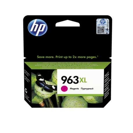 HP 963XL - 23.25 ml - High Yield - magenta - original - ink cartridge - for Officejet 9012; Officejet Pro 90XX - 5