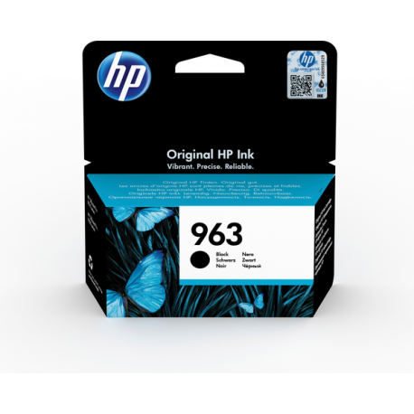 HP 963 - 24.09 ml - black - original - ink cartridge - for Officejet 9012; Officejet Pro 90XX - 14