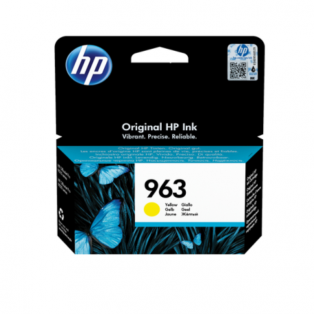 HP 963 - 10.7 ml - yellow - original - ink cartridge - for Officejet 9012; Officejet Pro 90XX - 8