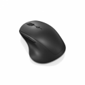 Lenovo 600 Wireless Media - Mouse - ergonomic - right-handed - optical - 7 buttons - wireless - 2.4 GHz - USB wireless receiver - black - for IdeaPad 3 14; 3 15IML05; 5G 14Q8X05; Yoga 7 14; Yoga Slim 7 Pro 14ACH5 OD