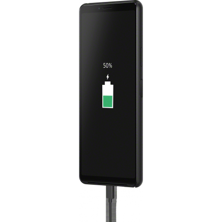 Sony XPERIA 10 II - Smartphone - dual-SIM - 4G LTE - 128 GB - microSDXC slot - GSM - 6" - 2520 x 1080 pixels - TRILUMINOS - RAM 4 GB (8 MP front camera) - 3x rear cameras - Android - black - 5