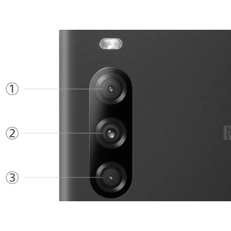 Sony XPERIA 10 II - Smartphone - dual-SIM - 4G LTE - 128 GB - microSDXC slot - GSM - 6" - 2520 x 1080 pixels - TRILUMINOS - RAM 4 GB (8 MP front camera) - 3x rear cameras - Android - black - 8