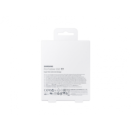 Samsung T7 MU-PC500R - SSD - encrypted - 500 GB - external (portable) - USB 3.2 Gen 2 (USB-C connector) - 256-bit AES - red metallic - 9