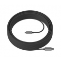 Logitech Strong - USB cable - USB Type A (M) to USB-C (M) - USB 3.2 Gen 2 - 25 m - plenum, Active Optical Cable (AOC)