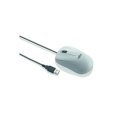 Fujitsu M520 - Mouse - right and left-handed - optical - 3 buttons - wired - USB - grey (pack of 10) - for Celsius J550, J580, M770, W580; ESPRIMO D538 / E94; PRIMERGY CX2560 M4, CX2570 M4, TX1320 M4 - 0