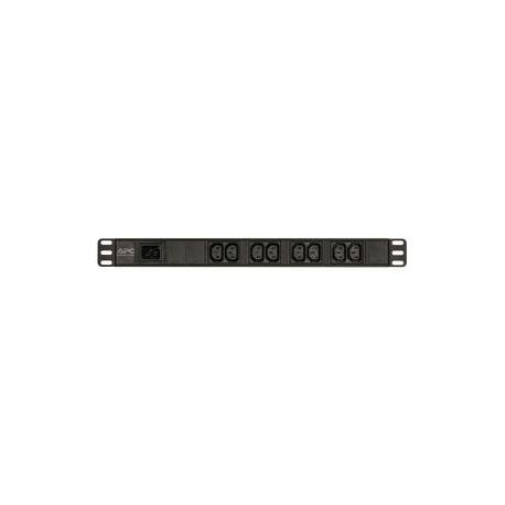 APC Easy Basic Rack PDU EPDU1016B - Power distribution unit (rack-mountable) - AC 200 / 208 / 230 V - 3680 VA - input: IEC 60320 C20 - output connectors: 8 (IEC 60320 C13) - 1U - 2.5 m cord - black - for P / N: AR106V, SCL400RMJ1U, SCL500RMI1UC, SCL500RMI1UNC, SMTL1000RMI2UC, SMTL750RMI2UC - 0