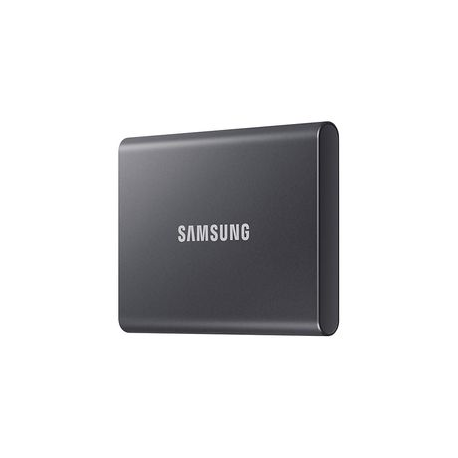 Samsung T7 MU-PC2T0T - SSD - encrypted - 2 TB - external (portable) - USB 3.2 Gen 2 (USB-C connector) - 256-bit AES - titan grey - 2