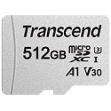 Transcend 300S - Flash memory card (adapter included) - 512 GB - A1 / Video Class V30 / UHS-I U3 / Class10 - microSDXC