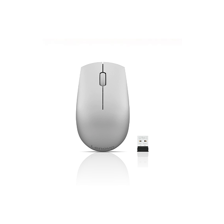 Lenovo 520 - Mouse - right and left-handed - optical - 3 buttons - wireless - 2.4 GHz - USB wireless receiver - platinum - for IdeaCentre AIO 3 22; IdeaPad 3 CB 11; S740-15; Legion S7 15; ThinkBook 14s G2 ITL - 9