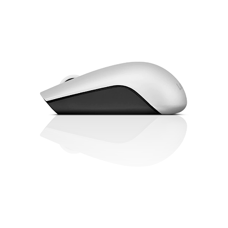 Lenovo 520 - Mouse - right and left-handed - optical - 3 buttons - wireless - 2.4 GHz - USB wireless receiver - platinum - for IdeaCentre AIO 3 22; IdeaPad 3 CB 11; S740-15; Legion S7 15; ThinkBook 14s G2 ITL - 10