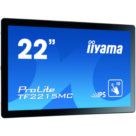 iiyama ProLite TF2215MC-B2 - LED monitor - 22" (21.5" viewable) - open frame - touchscreen - 1920 x 1080 Full HD (1080p) @ 60 Hz - IPS - 350 cd / m² - 1000:1 - 14 ms - HDMI, VGA, DisplayPort - black - 3