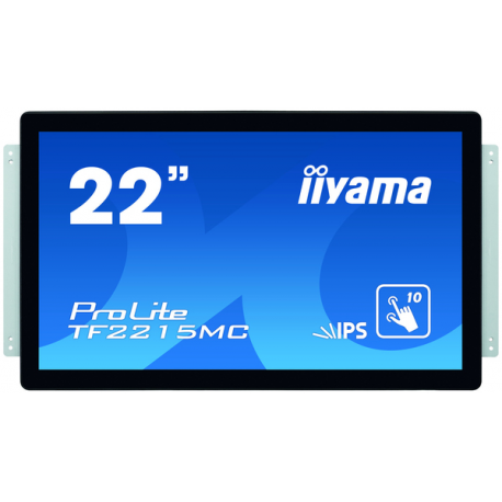 iiyama ProLite TF2215MC-B2 - LED monitor - 22" (21.5" viewable) - open frame - touchscreen - 1920 x 1080 Full HD (1080p) @ 60 Hz - IPS - 350 cd / m² - 1000:1 - 14 ms - HDMI, VGA, DisplayPort - black - 18
