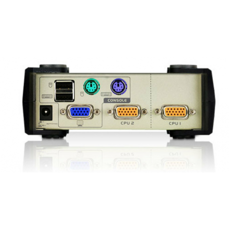 ATEN CS82U-AT ATEN CS82U 2-Port PS/2-USB KVM Switch, 2x Custom KVM Cable sets, Non-powered