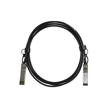 StarTech.com Cisco SFP-H10GB-CU2-5M Compatible 2.5m 10G SFP+ to SFP+ DAC Twinax, 10GbE SFP+ Copper DAC 10Gbps / 10GE Low Power Passive SFP+ Transceiver Module DAC Cable, Firepower ASR9000 - Lifetime Warranty (SFPH10GBCU25) - 10GBase direct attach cable - SFP+ latched to SFP+ latched - 2.5 m - twinaxial - SFF-8431 / SFF-8432 - passive - black - 2