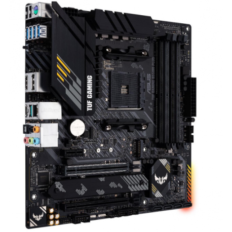 ASUS TUF GAMING B550M-PLUS - Motherboard - micro ATX - Socket AM4 - AMD B550 Chipset - USB-C Gen2, USB 3.2 Gen 1, USB 3.2 Gen 2 - 2.5 Gigabit LAN - onboard graphics (CPU required) - HD Audio (8-channel) - 9