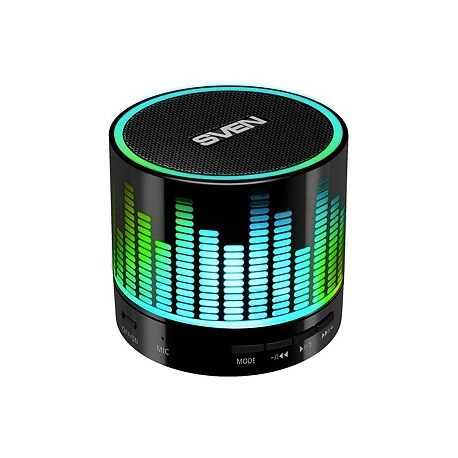 Speaker SVEN PS-47, black (3W, Bluetooth, USB, microSD, FM, 300mA*h), SV-015794