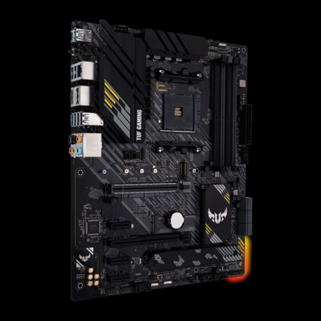 ASUS TUF GAMING B550-PLUS - Motherboard - ATX - Socket AM4 - AMD B550 Chipset - USB-C Gen2, USB 3.2 Gen 1, USB 3.2 Gen 2 - 2.5 Gigabit LAN - onboard graphics (CPU required) - HD Audio (8-channel) - 1