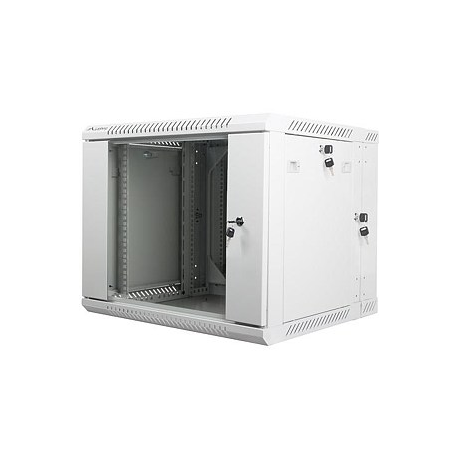 Lanberg - Rack cabinet - wall mountable - grey, RAL 7035 - 9U - 19" - 0