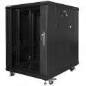 Lanberg - Rack cabinet - black, RAL 9004 - 15U - 19"