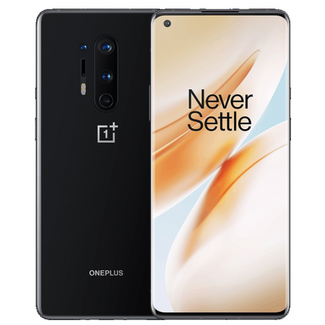 OnePlus 8 Onyx Black, 6.55 ", Fluid AMOLED, 1080 x 2400, Snapdragon 865, Internal RAM 8 GB, 128 GB, Dual SIM, 4G, Main camera 48