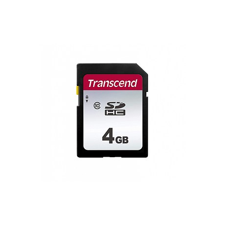 Transcend 300S - Flash memory card - 4 GB - Class 10 - SDHC - 1