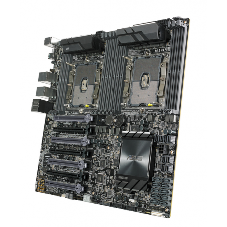 ASUS WS C621E SAGE - Motherboard - SSI EEB - Socket P - 2 CPUs supported - C621 Chipset - USB 3.1 Gen 1, USB-C Gen2, USB 3.1 Gen 2 - 2 x Gigabit LAN - onboard graphics - HD Audio (8-channel) - 1