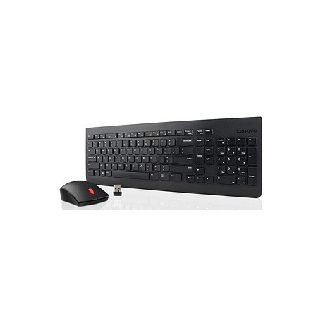 Lenovo Essential Wireless Combo - Keyboard and mouse set - wireless - 2.4 GHz - Swedish / Finnish - for ThinkCentre M75q Gen 2; M75s Gen 2; M75t Gen 2; M90q Gen 2; ThinkStation P340 - 1