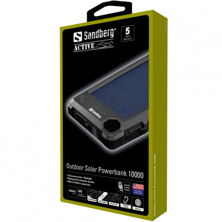 SANDBERG Outdoor Solar Powerbank 10000