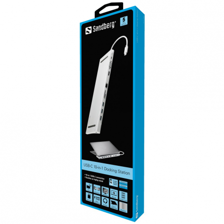 SANDBERG USB-C 10-in-1 Docking Station