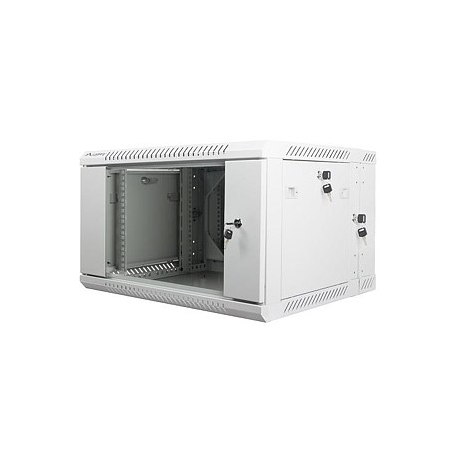 Lanberg - Rack cabinet - wall mountable - grey, RAL 7035 - 6U - 19" - 1