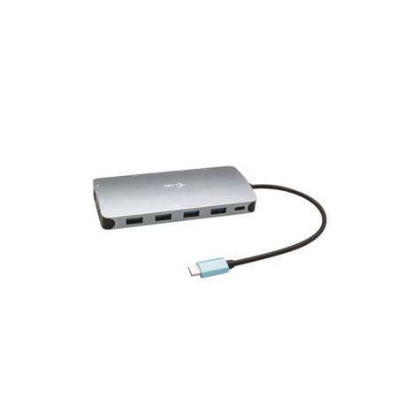 i-Tec USB-C Metal Nano 3x Display Docking Station + Power Delivery 100 W - Docking station - USB-C / Thunderbolt 3 - HDMI, 2 x DP - GigE - 0