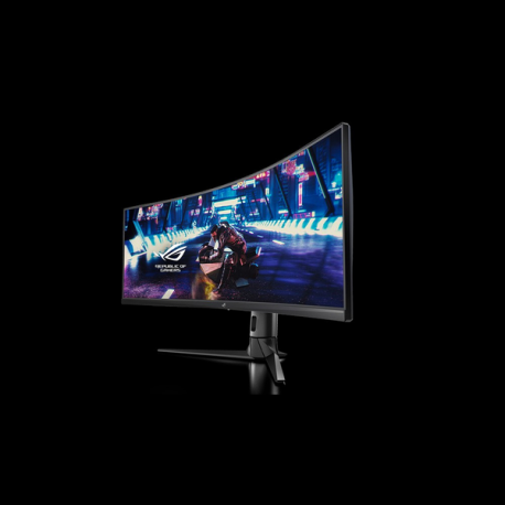 ASUS ROG Strix XG49VQ - LED monitor - gaming - curved - 49" - 3840 x 1080 DFHD - VA - 450 cd / m² - 3000:1 - DisplayHDR 400 - 4 ms - 2xHDMI, DisplayPort - speakers - black - 3