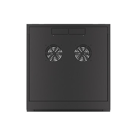 Lanberg WFFA Series - Rack cabinet - wall mountable - black, RAL 9004 - 4U - 19" - 4