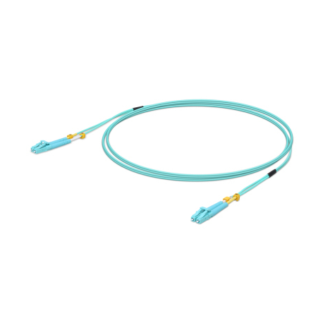 Ubiquiti UniFi - Patch cable - LC multi-mode (M) to LC multi-mode (M) - 5 m - fibre optic - duplex - 50  /  125 micron - OM3 - turquoise - 1