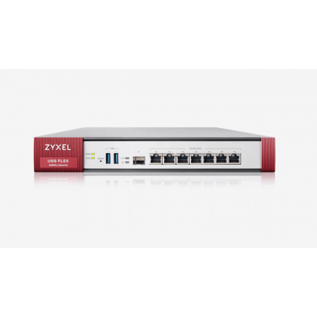 ZYXEL USG FLEX FIREWALL 10/100/1000, 2*WAN, 4*LAN/DMZ PORTS, 1*SFP, 2*USB WITH 1 YR UTM BUNDLE