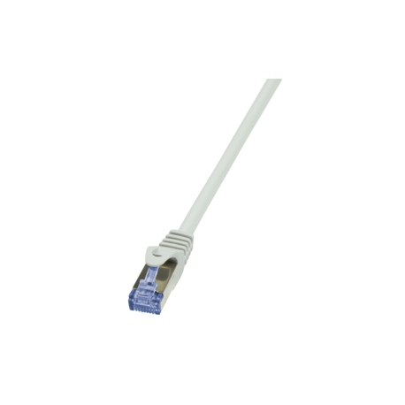 LogiLink PrimeLine - Patch cable - RJ-45 (M) to RJ-45 (M) - 2 m - SFTP, PiMF - CAT 7 - halogen-free, molded, snagless - grey - 1
