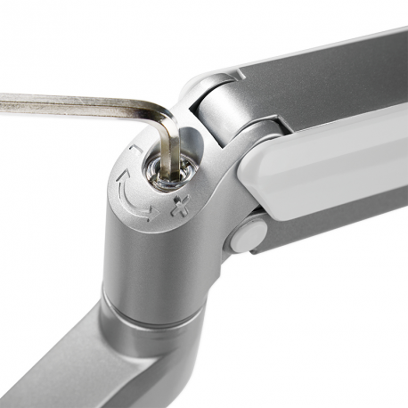 LogiLink - Mounting kit - for LCD display /  curved LCD display (adjustable arm) - plastic, aluminium, steel - screen size: 17"-32" - desk-mountable - 2